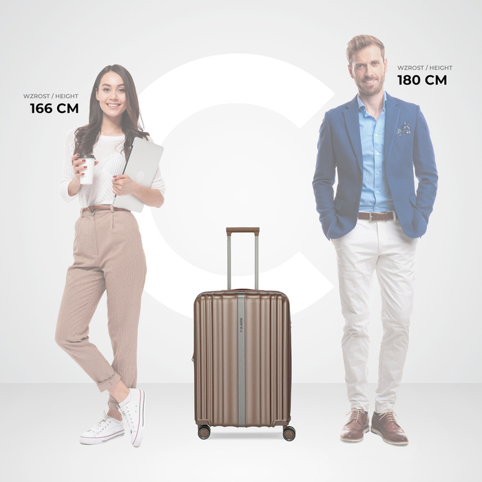 Střední kufr Travelite Paros 67 cm hnědý, fotografie 13