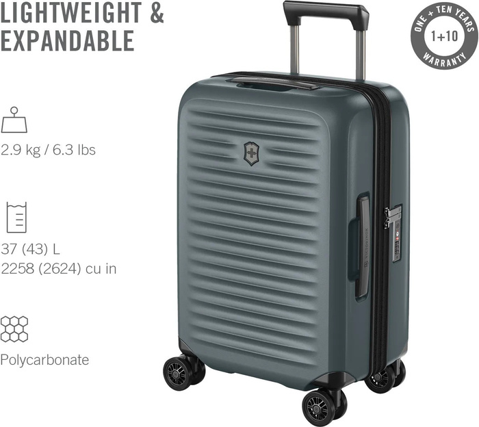 Kabínový kufr Victorinox Airox Advanced 55 cm Gray, fotografie 22