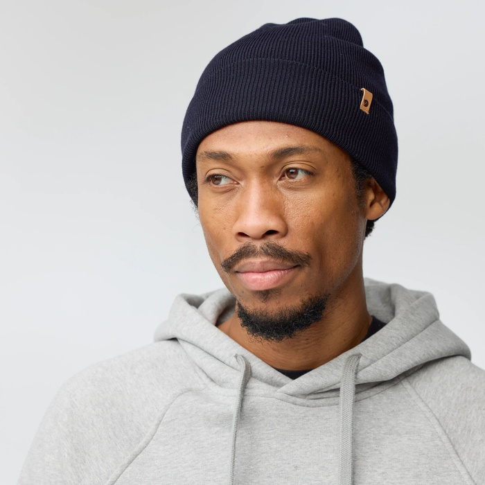 Vlněná čepice Fjallraven Classic Knit Hat - dark navy, fotografie 9