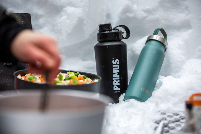 Láhev Primus TrailBottle Stainless Steel 1L - Mechová, fotografie 2