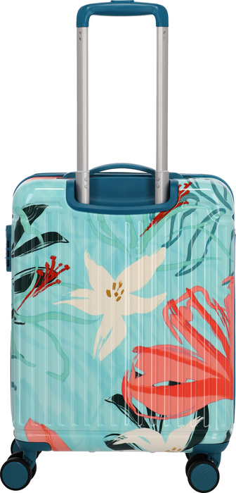 Kabinový kufr Travelite Cruise Print 55 cm – tyrkysová lilie, fotografie 4