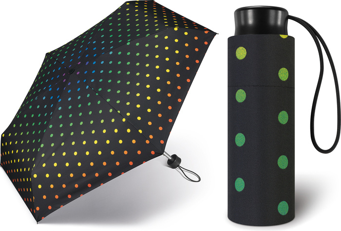 Kapesní deštník Happy Rain Rainbow Dots Ultra Mini 43388-04
