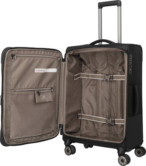 Střední kufr Travelite CrossLite 5.0 4K 66 cm – černý, fotografie 7