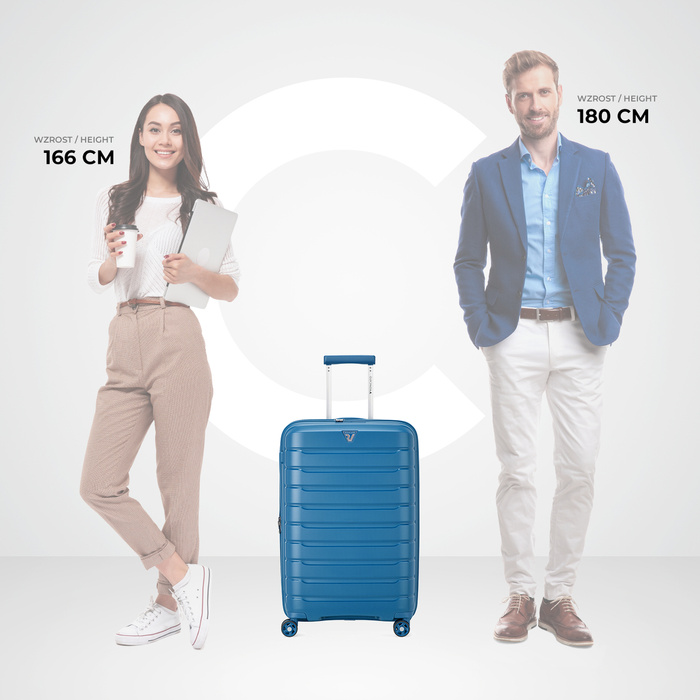 Střední kufr Roncato B-Flying 68 cm – modrý, fotografie 11