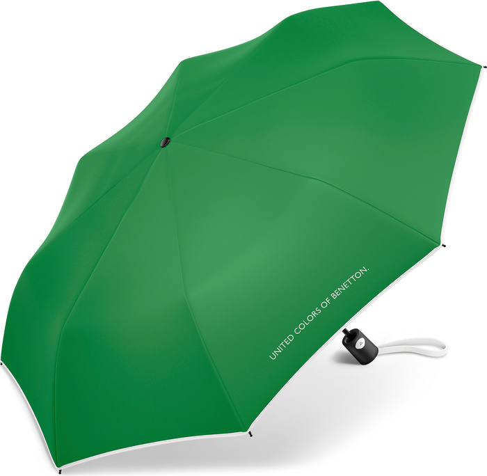 Automatický deštník Benetton Mini AC zelený 56604, fotografie 2
