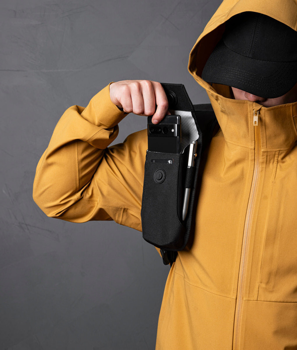 Pouzdro na telefon Alpaka Modular Phone Sling V2 Axoflux - Black, fotografie 10
