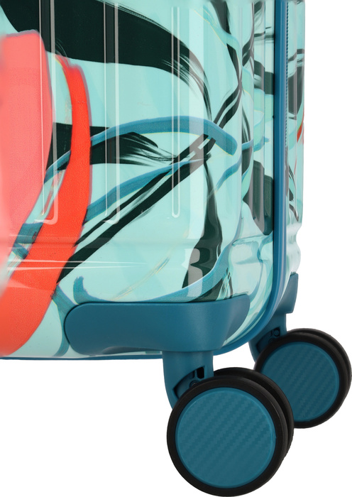 Kabinový kufr Travelite Cruise Print 55 cm – tyrkysová lilie, fotografie 9