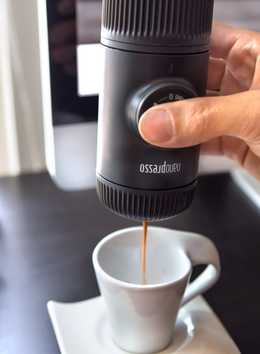 Cestovní kávovar s pouzdrem Wacaco Nanopresso – Black, fotografie 5