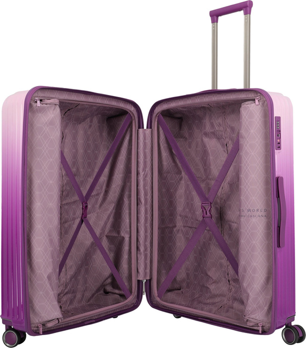 Velký kufr Travelite Lascana 76 cm Purple Degrade, fotografie 2